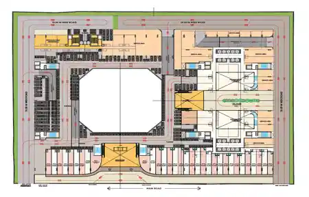 Green scape Cyber square plan